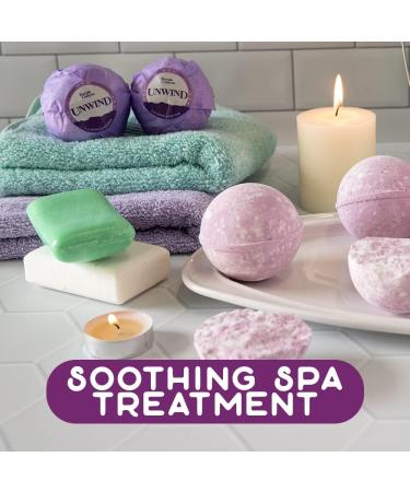 Purple Canyon Lavender Bath Bombs - Relaxing Natural Self Care Gift for Women - Buy Online on SooperMarket.com