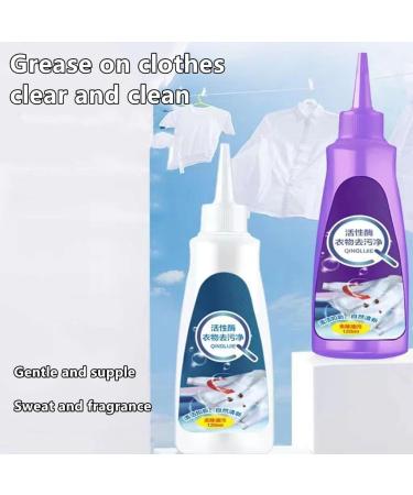 2PC Enzyme Laundry Stain Remover - Fast & Effective Stain Cleaning Solution for Clothing | Purple Bottle - Buy Online on SooperMarket.com