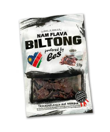 Nam Flava - The Original Biltong from Namibia - 50g (Dried Meat/Beef Jerky) 50 g (1 pack)