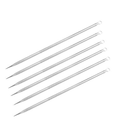 Ruilogod 6 Pcs Green Pouch Face Care Blackhead Remover Acne pin