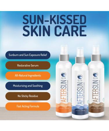 Olita AfterSun Body Serum | Fragrance Free 8 oz | Hydrating Aloe Vera Oil for Sunburn Relief | All-Natural Vitamin E Formula - Buy Online on SooperMarket.com