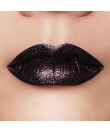 OULAC Metallic Shine Glitter Lipstick Black - Midnight Mirage (21) - Buy Online on SooperMarket.com
