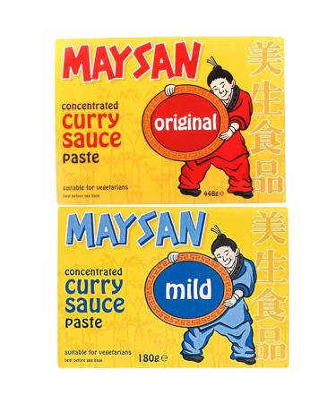 Curry Paste Bundle With Maysan Original Curry Sauce Paste 180g and Mild Curry Sauce Paste 180g (2 Pack)