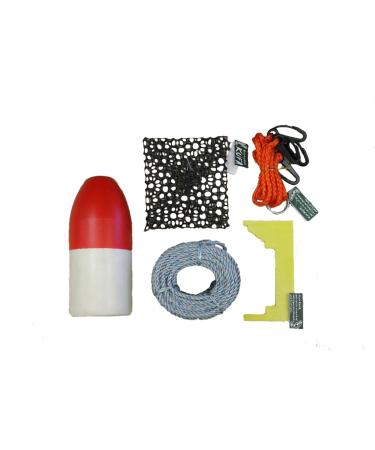 KUFA All Included Crabbing Accessory kit (5/16" Lead Rope,Clipper,Harness,Bait cage & Float) 100.0 Feet
