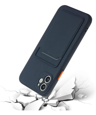 buy Tivenfezk Nadoli Ultra Thin Shockproof Silicone Case for Xiaomi Redmi Note 12 Pro 5G - Soft TPU Wallet Cover with Credit Card Holder - Dark Blue - Buy Online on SooperMarket.com