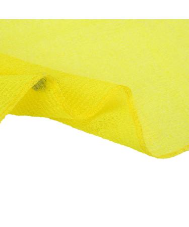 KAKOOI Long Exfoliating Nylon Bath Cloth/Towel - Magic Shower Washcloth for Body - 35 inches - Yellow - Buy Online on SooperMarket.com
