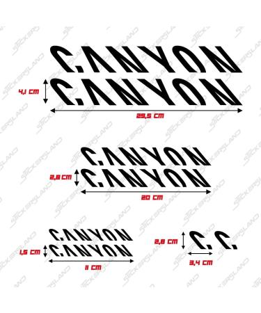 Buy Generic MTB Sticker Set for Canyon | Custom Bicycle Decals in Various Colors - Durable & Stylish Logos - Buy Online on SooperMarket.com