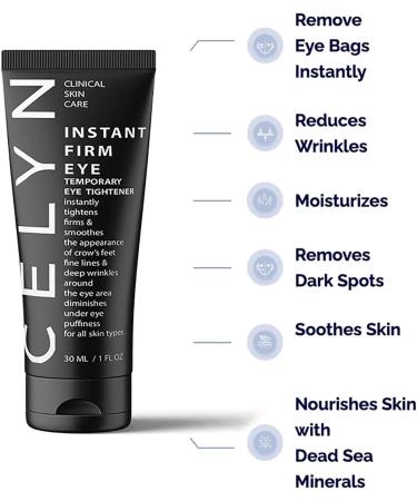 C lyn Instant Firmx Eye Tightener | Reduce Eye Bags & Puffiness | Anti-Aging Eye Cream for All Skin Types (2PCs) - Best International Shipping - Buy Online on SooperMarket.com
