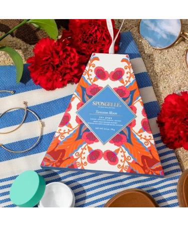 Spongell | Rivera Collection Infused Buffer Sponge | Oils of Basil & Lemon | Vegan Friendly Cruelty-Free | 20+ Uses | Tunisian Moon - Buy Online on SooperMarket.com