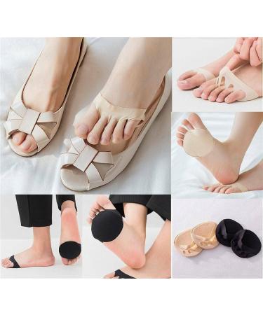 Soleful Solutions High Heel Metatarsal Pads & Invisible Toe Socks (5Pairs Beige) - Buy Online on SooperMarket.com