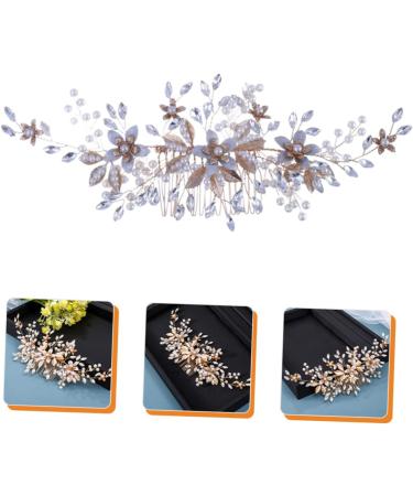 PLAFOPE Headgear Bridal Hair Accessories Bride Headdress Bride Wedding Headdress Wedding Pearl Hair Comb Bridal Headpieces for Wedding Bridal Hair Comb Wedding Headpiece for Bride - Buy Online on SooperMarket.com