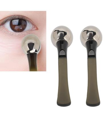 Silver Roller Ball Eye Cream Applicator Set - 2pcs Zinc Alloy for Dark Circles & Under Eye Massage | International Shipping Available - Buy Online on SooperMarket.com