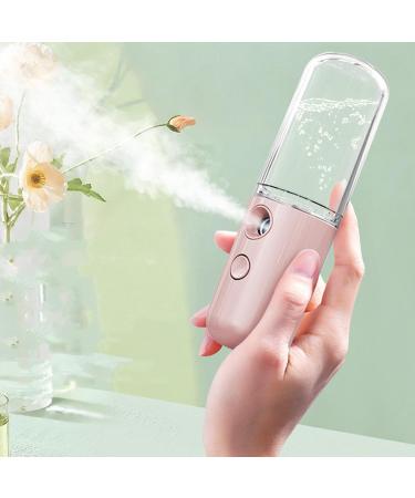 Nano FacialHandy Mist Sprayer Hydrating Makeup and Moisturizing Atomization Humidifier for Skin Care (Pink) (Light Pink) - Buy Online on SooperMarket.com
