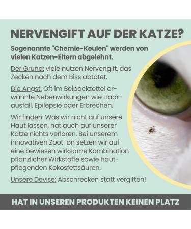 Noms Zpot-On Tick Repellent for Cats | Annual Supply with Natural Ingredients | Effective Against Ticks Mites Fleas & Sand Flies - Buy Online on SooperMarket.com