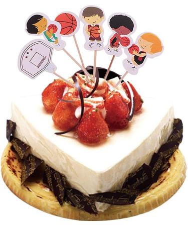 Luzhengyang Set of 24pcs Funny Basketball Boy Cupcake Food Picks Cake Topper - Buy Online on SooperMarket.com