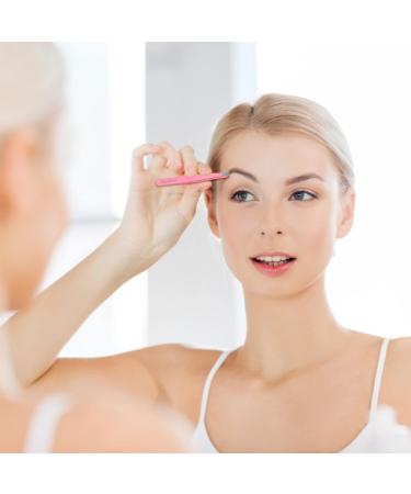 Remboh Professional Stainless Steel Slant Tweezers - Precision Eyebrow Tweezers (Pink, Pack of 2) - Buy Online on SooperMarket.com