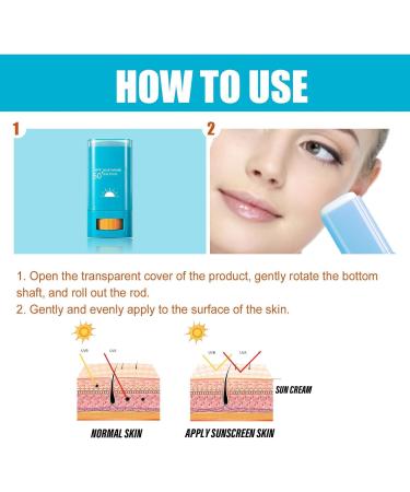 Sunscreen Sun Stick Sunscreen Stick Sunstick Protection Bar Sunscreen SPF 50+ Sun Cream Stick SPF 50 Ultra Light UV Protetion Suncream Long Lasting Sunscreen Easy Use Ideal for All Skin Types 20g - Buy Online on SooperMarket.com