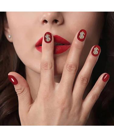 RUNRAYAY 40Pcs 3D Dollar Sign Nail Art Charms with Rhinestones Gold Nail Studs Diamonds for Nail Art Accessories Retro Nail Jewelry Decoration for DIY Crafts Nail Decor - Buy Online on SooperMarket.com