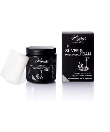 Hagerty Silver Foam foam cleaner 185g i Effective nursing paste for silver metal tin stainless steel chrome i cleaning agents for renewed shine I incl.