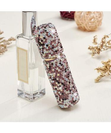 XhuangTech Portable Mini Refillable Perfume Scent Atomizer-Shiny Diamonds Empty Spray Bottle for Traveling and Outgoing of 10ml (Purple) - Buy Online on SooperMarket.com