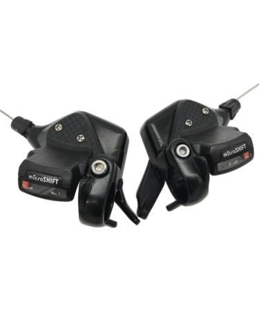 microSHIFT MTB Triple 3x9 Speed Shift Levers TS70-9 - Mountain Bike Shifters Compatible with Shimano - DIP Conjoined Design - Buy Online on SooperMarket.com