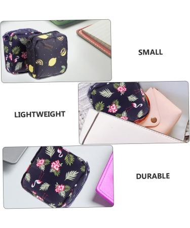 HAPINARY 4pcs Sanitary Napkin Storage Bags Set - Portable Makeup & Period Starter Pouch for Women - Canvas Navy Travel Pouches - Buy Online on SooperMarket.com