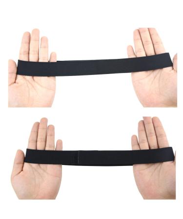 6 Pcs Black Lace Melting Bands for Lace Frontal Laying - 1 Inch Elastic Wig Headbands - Buy Online on SooperMarket.com