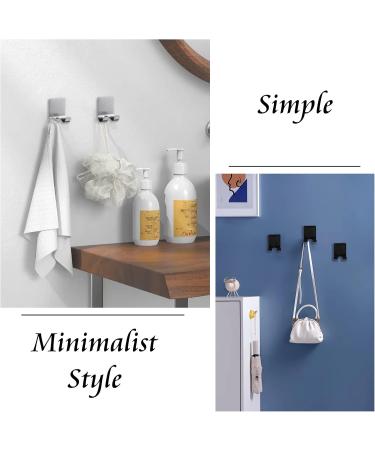 Funincrea 2-Pack Shaver Holder | Self-Adhesive Stainless Steel Hooks for Shower Razors Towels & More - Gray - Buy Online on SooperMarket.com
