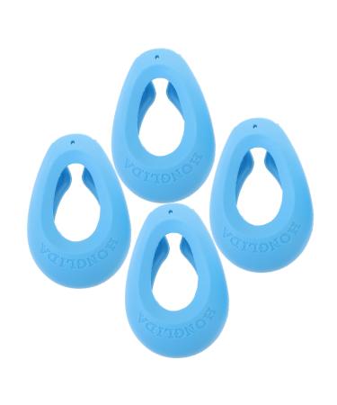COOLHIYA 2 Pairs Hair dye Ear caps Heat Protection Hair Dyeing Supplies Ear caps for Hair dye Hair dye Ear Cover Hair Coloring Ear Cover Ear Muffs Silica Gel tab Accessories Men and Women Blue 7.5x5cm