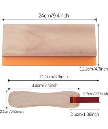 75 Durometer 9.4 Wooden Screen Printing Squeegee - Ink Scraper for Screen Print - Buy Online on SooperMarket.com