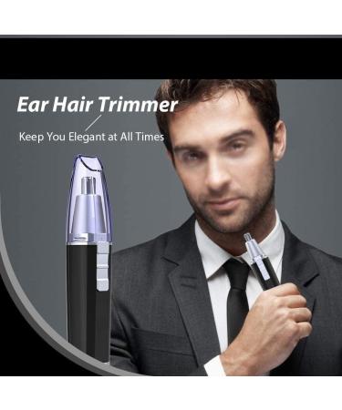 Buy Portable Ear & Nose Hair Trimmer - Battery-Operated Electric Facial Hair Shaver for Travel & Easy Cleansing - Buy Online on SooperMarket.com
