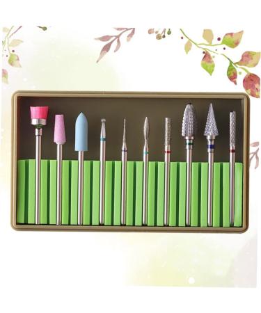 Beavorty 2 Sets nails kits Manicure sand tool nail file electric nail file bits Diamond Nail Bit tungsten carbide nail drill Nail Art supplies nail bits nail drill bits pedicure suite 5x1cmx2pcs Greenx2pcs - Buy Online on SooperMarket.com