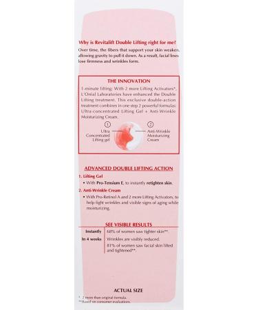 L'Oreal Paris Revitalift Double Lifting Day Face Cream 1 fl oz - Pro Retinol Formula - Buy Online on SooperMarket.com