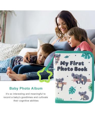Baby Photo Albums | Soft Fabric Remembrance Book for Newborns | Record 17 Photos 4x6 Inches | Perfect Infant Keepsake - Buy Online on SooperMarket.com