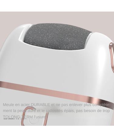 Electric Pedicure - Electric Foot Care Dry Skin Remover | Callus Remover with USB Charging Effective Callus Removal with Electric Foot Device White - Buy Online on SooperMarket.com