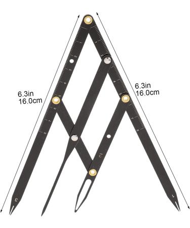 KALLORY 7 Pcs Second Generation Scale Make up Kit Microblading Caliper Eyebrow Rulers Bagged Measuring Tool - Buy Online on SooperMarket.com