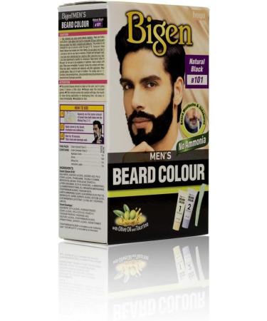 Bigen Men's Beard Colour - Ammonia-Free Formula with Aloe Extract & Olive Oil - 101 Natural Black - 1 Count - Buy Online on SooperMarket.com
