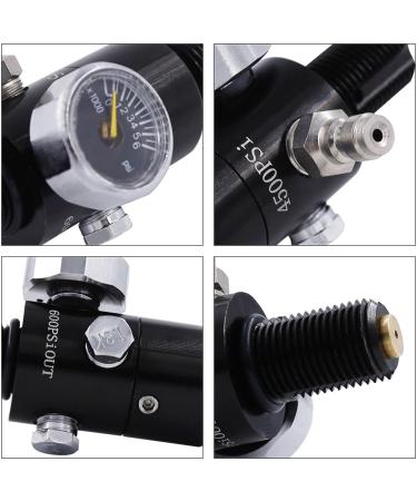 TUXING 4500 PSI Paintball Air Tank Regulator & Valve Gauge | Durable Aluminum Industrial Regulator (Inlet 4500psi, Outlet 2200psi) - Buy Online on SooperMarket.com