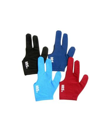 IBS Three Fingers Billiard Gloves Snooker Cue Professional 4 Colors (Spandex)