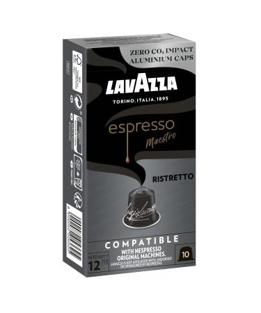 Lavazza Dark-Roast Espresso Ristretto intensive and full-bodied 10 capsules Nespresso compatible espresso ristretto 10 pieces (1 Pack)