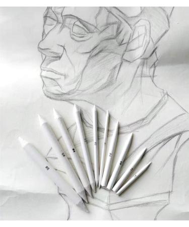 Blending Stumps and Tortillions Set with 2 Pieces Sandpaper Pencil Sharpener  1 Eraser Sketch for Student Sketch Drawing kit (6 pcs +4) - Buy Online on SooperMarket.com