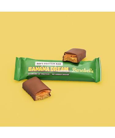Barebells Protein Bars | 16g protein low carb chocolate bars | after workout low calorie snacks 12 x 55g (Soft Bars Banana Dream) - Buy Online on SooperMarket.com
