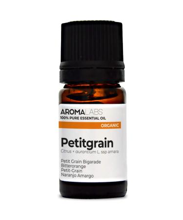 BIO - PETITGRAIN Essential Oil - 5mL - 100% Pure Natural Chemotyped and AB Certified - AROMA LABS (French Brand) 5 ml