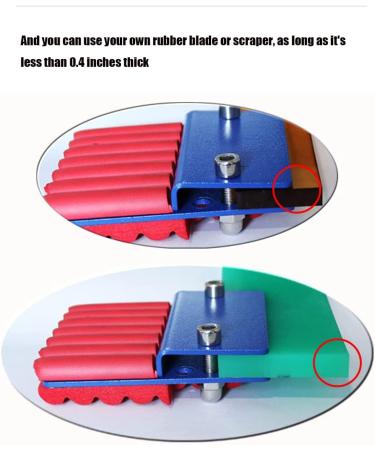 INTBUYING 13 Modular Screen Printing Squeegee Assembling Metal Scraper Sponge Handle 65 Durometer Water Squeegee Ink Scraper - Buy Online on SooperMarket.com