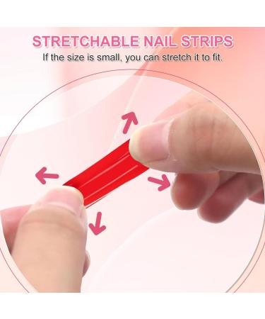 Semi Cured Gel Nail Wraps 22Pcs Pink Glitter Gel Nail Polish Strips Self-Adhesive Gel Nail Stickers Salon-Quality French Manicure Stickers with Soft Glossy Gel Finish Easy to Apply & Remove Sparkle Pink - Buy Online on SooperMarket.com