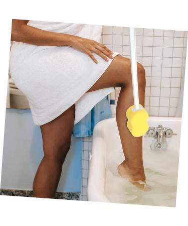 BELLIFFY Long Handle Bath Sponge Back Cleaner for Shower Loofah Exfoliating Body Scrubber Shower Brush Back Brush for Shower Sponges for Brush Handle for Shower Handled Sponge Bathing Pp - Buy Online on SooperMarket.com
