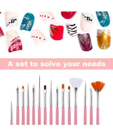 15 PCS Hanyousheng Nail Art Brush Set - Acrylic & Detail Brushes for Professional Nail Design - Ideal for Salon & Home Use - Buy Online on SooperMarket.com