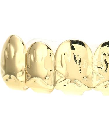 Halloween Hip Hop Teeth Hip Hop Tooth Brass Gold-plated Ion Plating for Outdoor Activities for Party for Home for Concert(gold) - Buy Online on SooperMarket.com