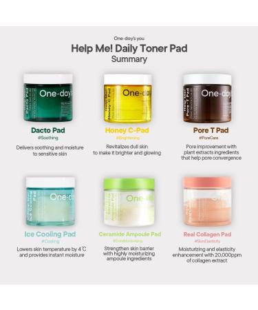 Honey-C Pad One Step Mild Skin Care 60 Pads: Daily Toner for Skin Moisturizing & Brightening - Hypoallergenic Korean Skincare - Buy Online on SooperMarket.com