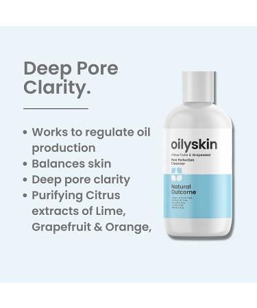 Natural Outcome Oily Skin Cleanser - Purifying Citrus Extracts - Sulfate & Cruelty Free - 8 oz - Buy Online on SooperMarket.com